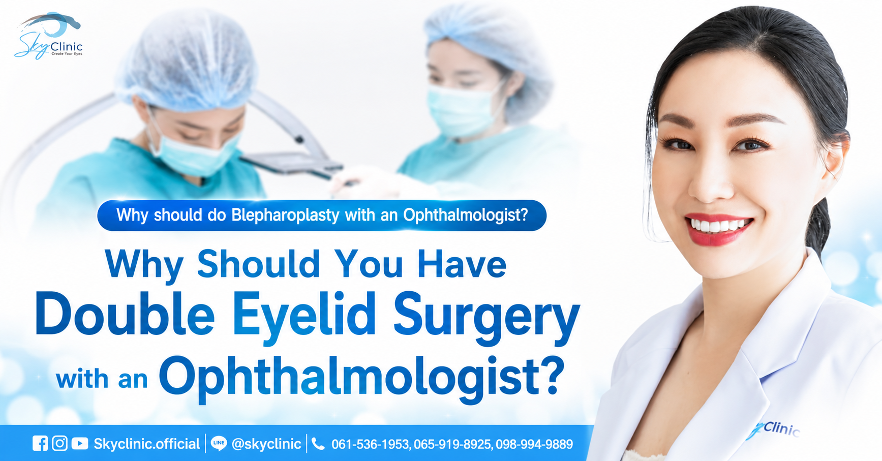 Why should do Blepharoplasty with an Ophthalmologist? 